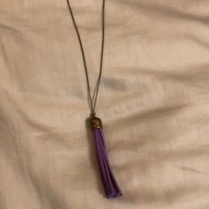 Purple Tassel Necklace 💜